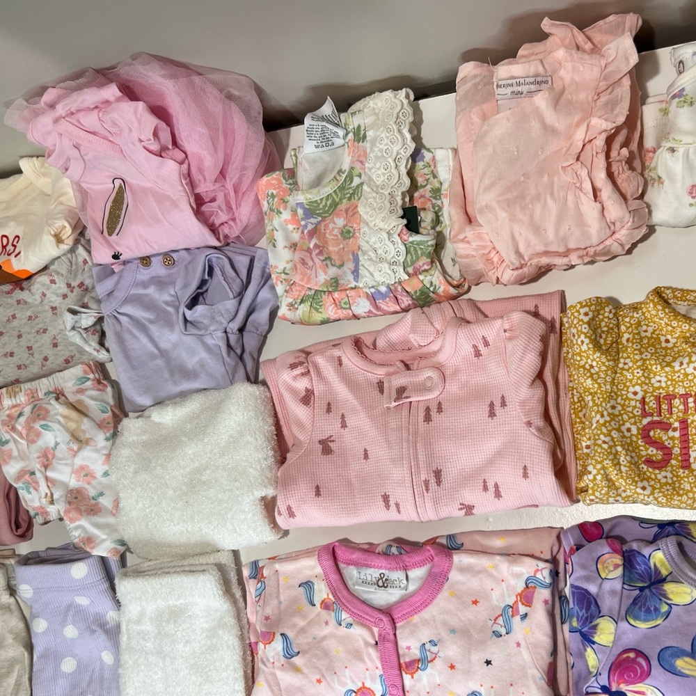 17 pc 0-3 Months baby girl clothes